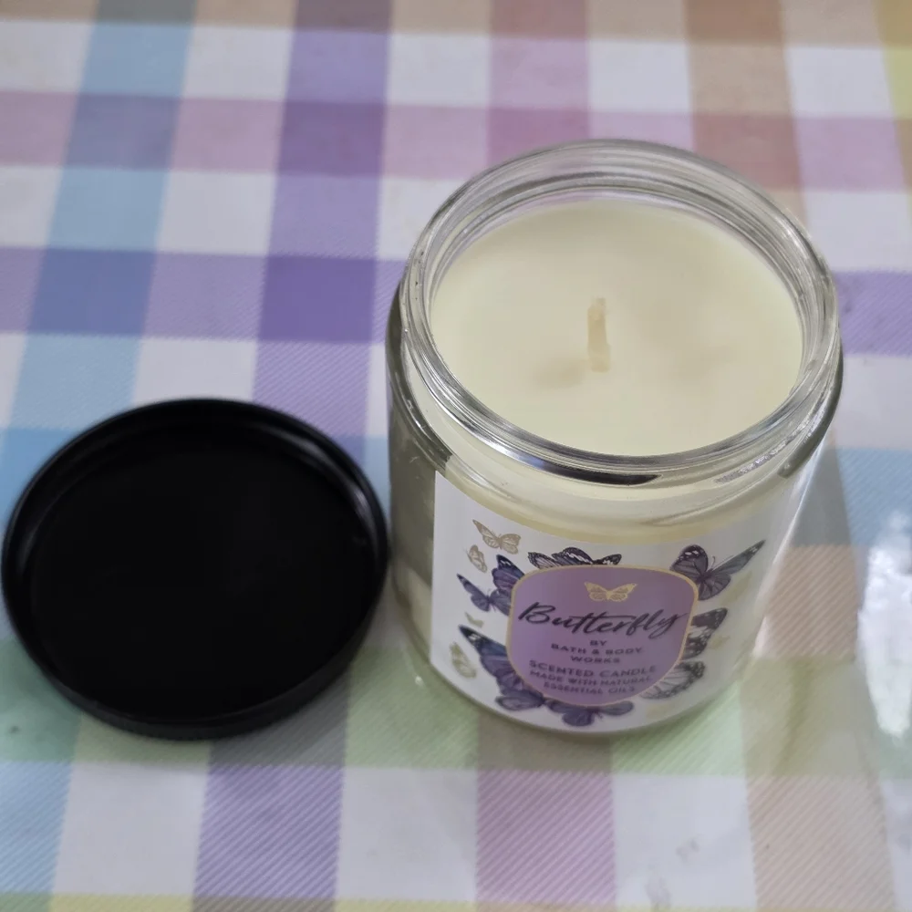 Bath & Body Works Butterfly Scented Jar Candle 7oz NEW Rare